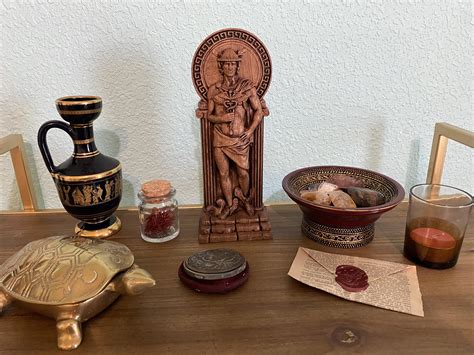 hermes altar|herbs associated with Hermes.